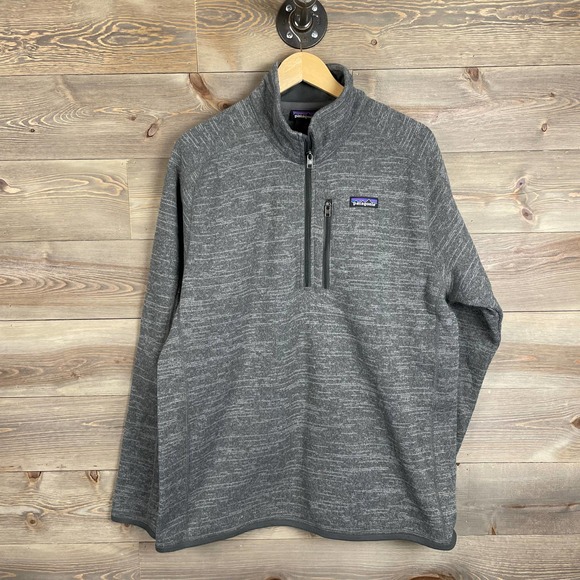 Patagonia Other - Patagonia Men's Gray Better Sweater 1/4 Zip Fleece Pullover